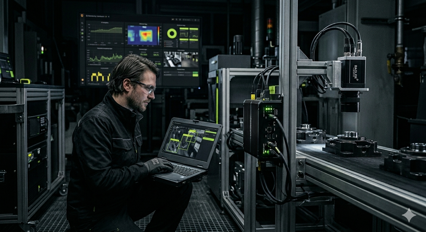 Deployment support stage visual for edge AI systems